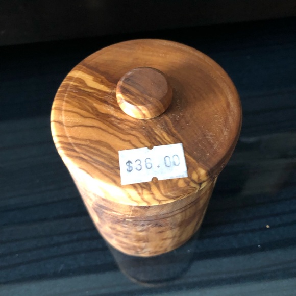 NATURAL OLIVE WOOD HONEY JAR - Picture 5 of 11